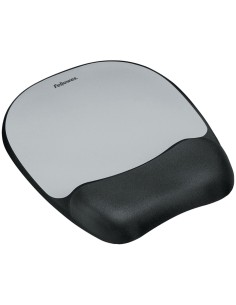 Fellowes Memory Foam - Alfombrilla con reposamuñecas para ratón, plata / negro: Fellowes: Kiwiku.com: Oficina y papelería