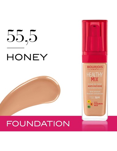 Oportunidad Bourjois Healthy Mix Foundation 55.5 Honey 30Ml.
