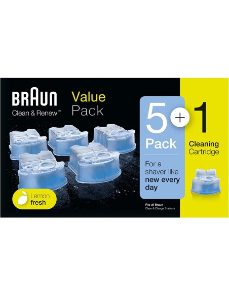 Oferta - Braun CCR 5+1 cartuchos de limpieza. 195351