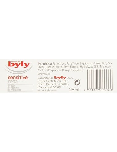 Ofertón BYLY  Byly Original Deo Cream Sensitive 72 Horas 25 Ml