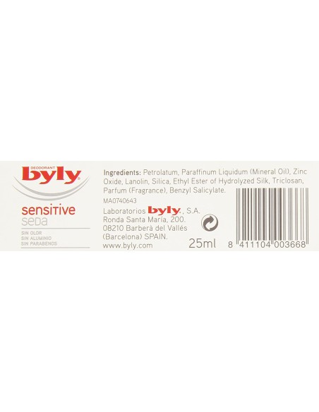Ofertón BYLY  Byly Original Deo Cream Sensitive 72 Horas 25 Ml