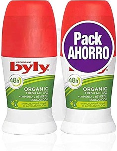 Oportunidad BYLY  Organic Extra Fresh Deo Roll-On Lote 2 Pz