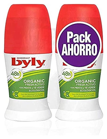 Oportunidad BYLY  Organic Extra Fresh Deo Roll-On Lote 2 Pz