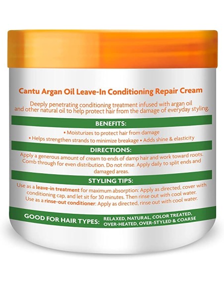 Comprar Cantu Shea Butter Argan Oil Leave-In Acondicionador 453 Gr. 51310