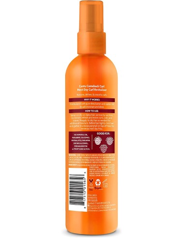 CANTU Shea Butter Natural Hair Comeback Curl Revitalizing Spray 355 Ml - Define Y Revitaliza Rizos  