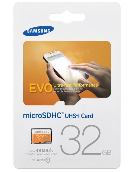 Samsung Evo - Tarjeta de memoria Micro SDHC de 32 GB (UHS -I Grade 1, Clase 10): Samsung: Kiwiku.com: Informática