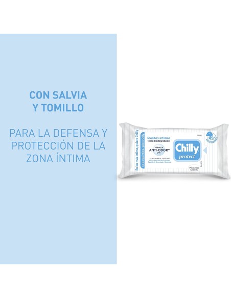 CHILLY Extra Protección Toallitas Íntimas 12 Uds - Kiwiku