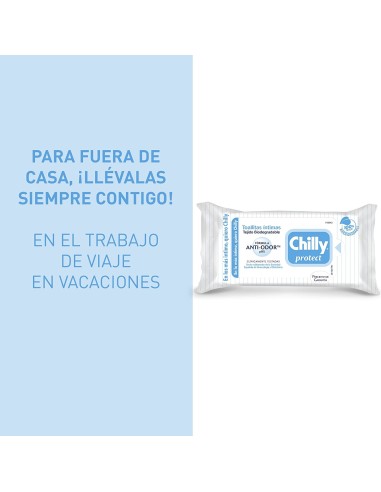 CHILLY Extra Protección Toallitas Íntimas 12 Uds - Kiwiku
