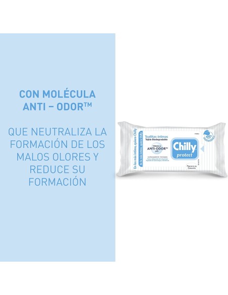 CHILLY Extra Protección Toallitas Íntimas 12 Uds - Kiwiku
