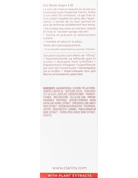 Gel Reafirmante Busto CLARINS Bust Beauty Extra-Lift Gel 50ml - Kiwiku