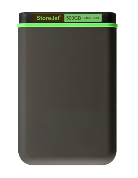 Transcend StoreJet 25M3 - Disco duro externo de 500 GB (ultra resistente de grado militar, 2.5, USB 3.0), verde: TRANSCEND: Kiwi