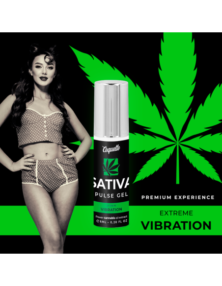 Ofertón Coquette Pulse Gel Sativa Vibración Extrema Premium 6Ml.