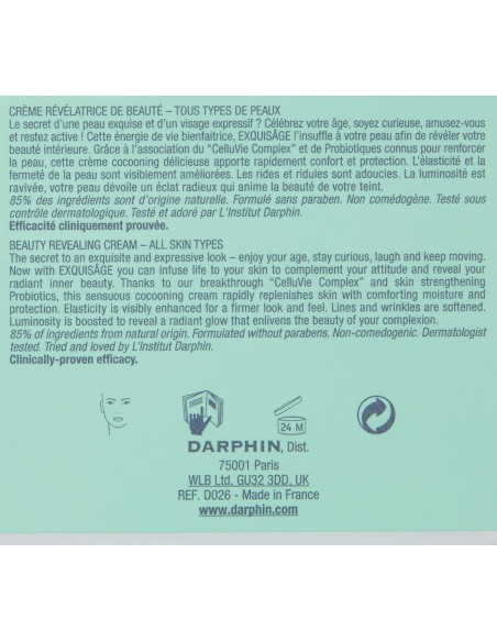 Oferta - Darphin  CosméTica Facial Exquisage Beauty Revealing Cream 50 Ml