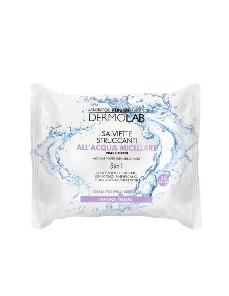 Toallitas Desmaquillantes DEBORAH Dermolab 25 Ud | Limpieza Facial Hidratante | Kiwiku