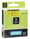 Dymo s0720730 - d1 - tape dymo 9mmx7m negro-amarillo