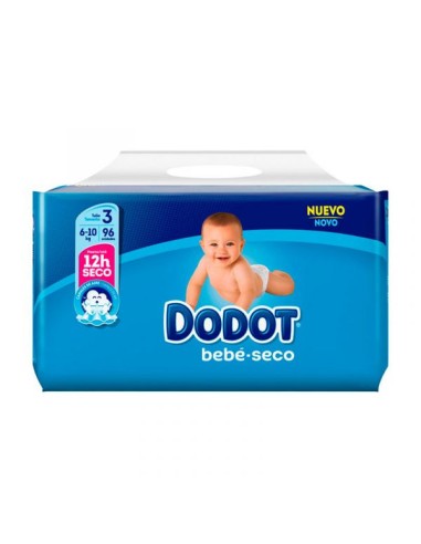 DODOT BEBE SECO T3 (6-10 KG) 42 UNIDADES