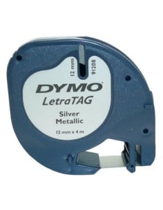 DYMO S0721730 - Cinta dymo metaliza negro plata