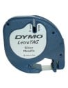 Dymo s0721730 - cinta dymo metaliza negro plata