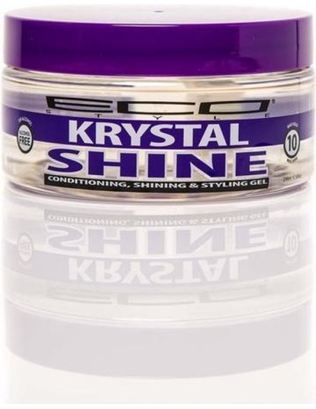 ECO Styler Shine Gel Kristal 236 Ml – Gel Fijador Sin Alcohol Para Todo Tipo De Cabello  