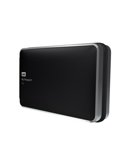 WD My Passport Pro 4TB - Disco de almacenamiento RAID portátil de 4 TB (230 MB/s, cable Thunderbolt integrado) negro: Western-Di
