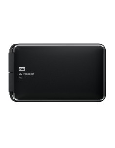 WD My Passport Pro 2TB - Disco de almacenamiento RAID portátil de 2 TB(230 MB/s, cable Thunderbolt integrado) negro: Western-Dig