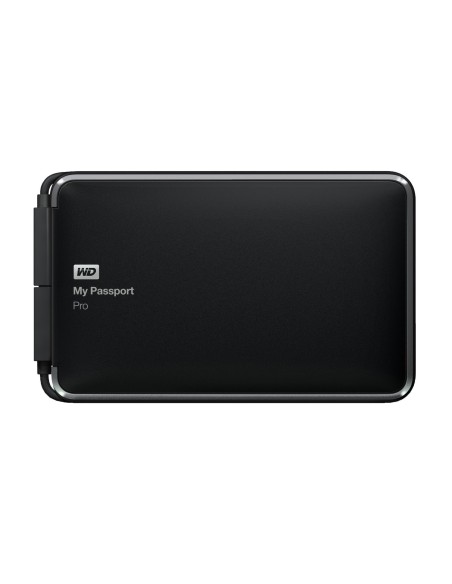 WD My Passport Pro 2TB - Disco de almacenamiento RAID portátil de 2 TB(230 MB/s, cable Thunderbolt integrado) negro: Western-Dig