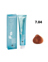 Tinte Permanente Fanola Color Cream 7,04 100ml - Rubio Cobre Natural