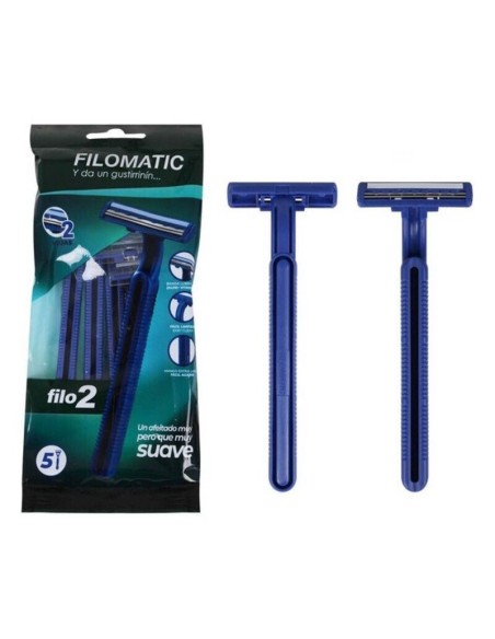 Oferta - FILOMATIC 193360 Set 5 Maquinillas Afeitar Doble Hoja