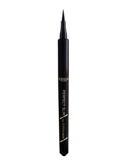 L'OREAL Perfect Slim By Superliner #01 Intense Black 0,6 Ml - Delineador Líquido Preciso  