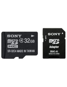 Sony SR32A4 - Tarjeta microSD de 32 GB (clase 4, adaptador SD), negro: Sony: Kiwiku.com: Informática
