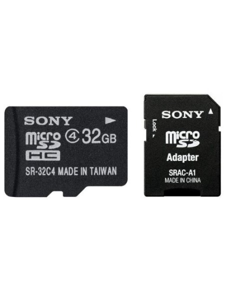 Sony SR32A4 - Tarjeta microSD de 32 GB (clase 4, adaptador SD), negro: Sony: Kiwiku.com: Informática