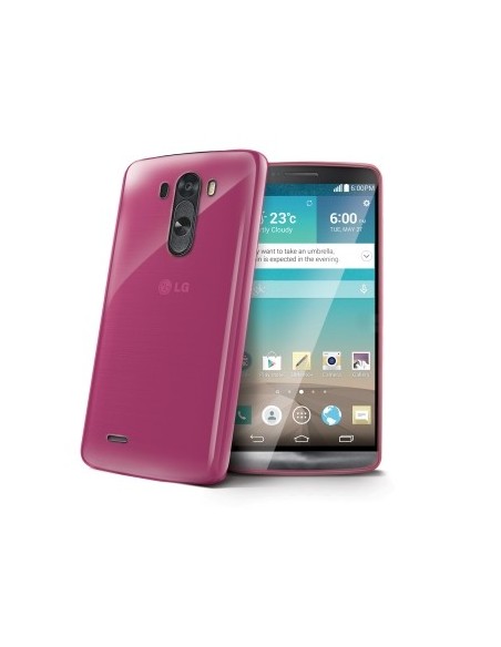 Funda de gel cover para LG G3 rosa