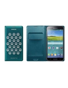 Funda samsung flip wallet moschino peace para galaxy s5 g900 verde y plata
