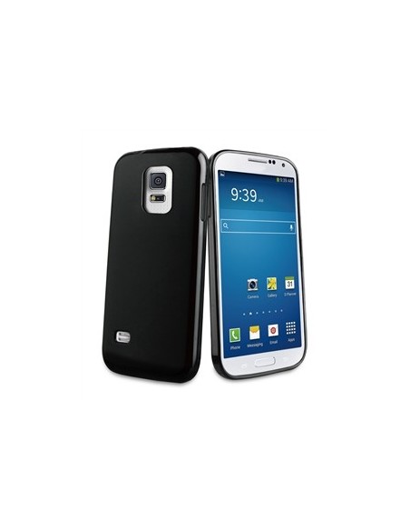 Kiwiku.com: Muvit MUSKI0327 - Funda minigel para Samsung Galaxy S5 Mini, negro - Electrónica