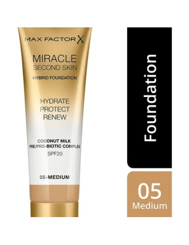 max_factor_miracle_second_skin_hydrating_foundation_05_medium_30ml_3614229764833_barato