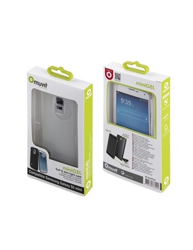 Muvit MUSKI0328 - Funda minigel para Samsung Galaxy S5 Mini, transparente: Muvit: Kiwiku.com: Electrónica