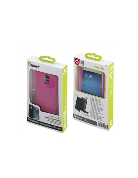 Kiwiku.com: Muvit MUSKI0362 - Funda minigel para Samsung Galaxy S5 Mini, rosa - Electrónica