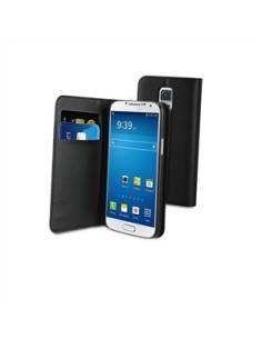 Kiwiku.com: Muvit MUSNS0084 - Funda tipo cartera folio con función soporte y tarjetero para Galaxy S5 Mini, negro - Electrónica