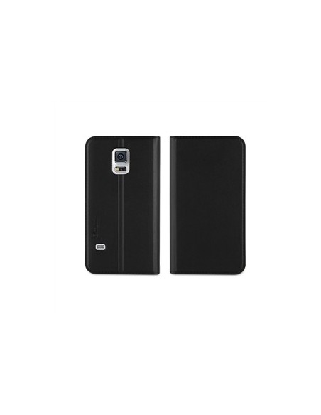 Kiwiku.com: Muvit MUSNS0084 - Funda tipo cartera folio con función soporte y tarjetero para Galaxy S5 Mini, negro - Electrónica