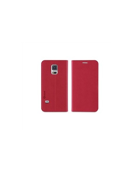 Muvit MUSNS0085 - Funda tipo cartera folio con función soporte y tarjetero para Galaxy S5 Mini, negro/rosa: Kiwiku.com: Electrón