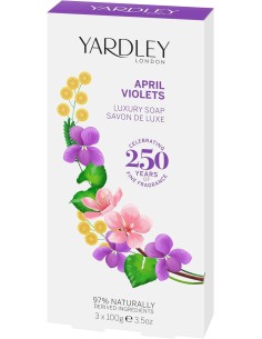 #2 en Top 20 Yardley Más Vendidos - Yardley April Violets Jabón 3x100gr