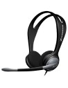 Sennheiser pc 131 - auriculares de diadema abiertos (con micrófono), negro
