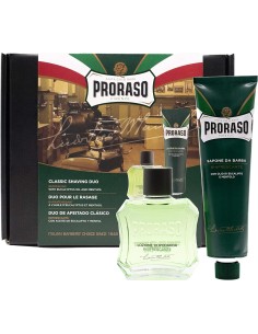 Proraso Set para el Afeitado Proraso Afeitado Clásico Rinfrescante Lote Refrescante 2 Piezas