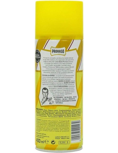 Proraso Proraso Yellow All Beard Nourishing And Regenerating Shaving Foam 400ml