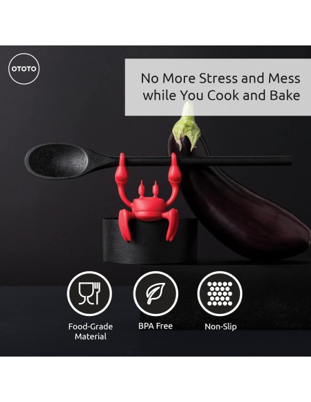 ototo_red_the_crab_reposa_cucharas_de_silicona_para_cocina_y_encimera_rojo_7290015169059_promocion
