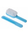 Eurostil Bebe Cepillo Suave Azul 1 Unidad + Peine 1u.