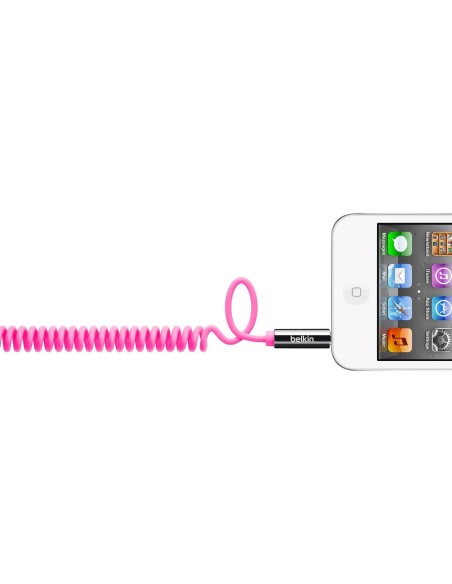 Kiwiku.com: Belkin BEAV1012606PNK - Cable de conector Jack (1.8 metros, 3.5 mm), rosa - Electrónica
