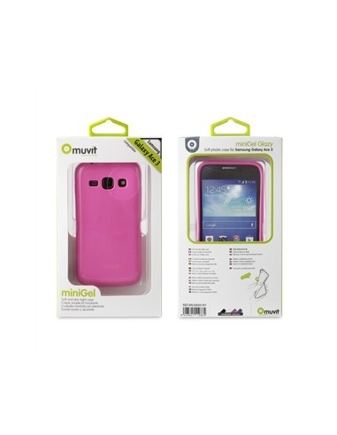funda minigel rosa samsung galaxy ace 3 s7270 muvit