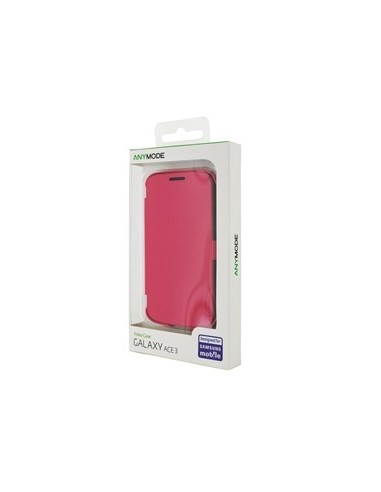 funda folio rosa galaxy ace 3 samsung anymode (tapa)