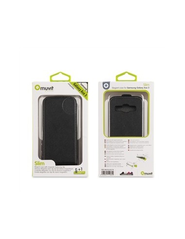 funda slim negra + protector pantalla samsung galaxy ace 3 s7270 muvit